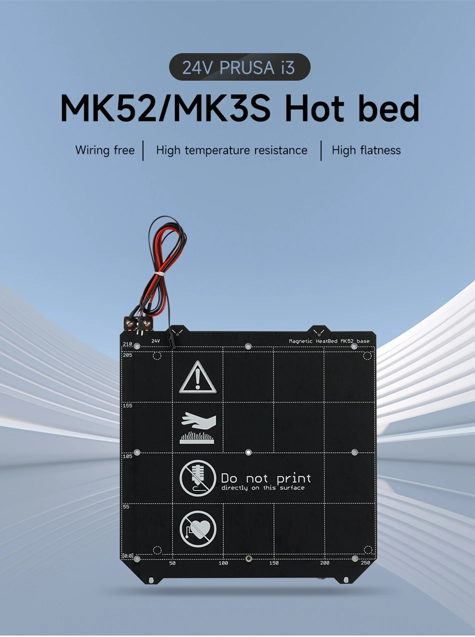placa quente 24v 220w da cama da