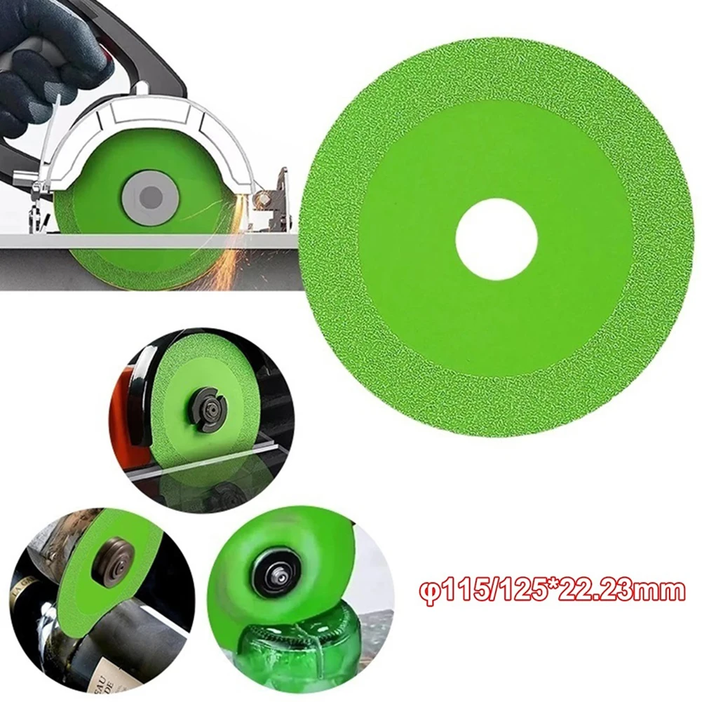 1pcs 115/125mm Diameter Glass Tile Cutting Disc Diamond Marble Saw Blade Ceramic Jade Polishing Cutting Blade For Angle Grinder raizi 115 125mm diamond tile cutting blade for cutting