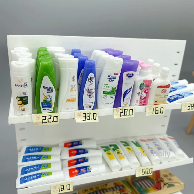 Doll House Mini Resin Detergent Toothpaste Model, Phone Case DIY Decorative Materials Doll House Bathroom Accessories 2