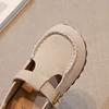 Spring Children Princess Shoes T-strap Retro Solid Color Kids Flat Shoe Leisure Stylish Non-slip Daily Comfy Girl's Mary Janes 5