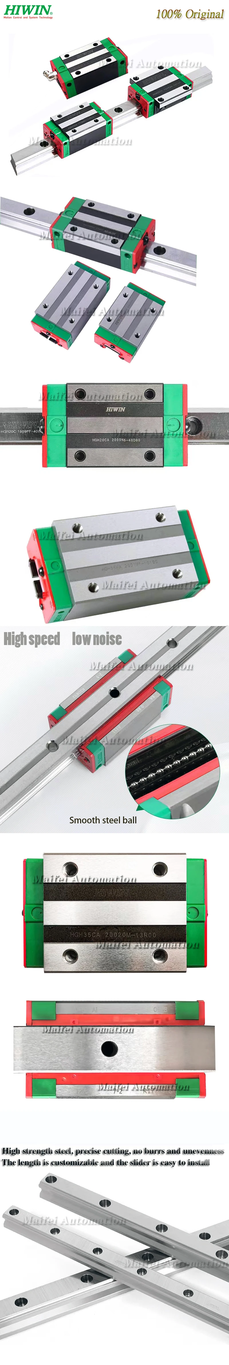 Taiwan Originalmarke HGH15CA HGH20CA HGH25CA HGH30CA HGH35CA HGH45CA HGH20HA HGH25HA HGH30HA HGH35HA HGH45HA Linearschienen-Gleitschiene – Detail 3
