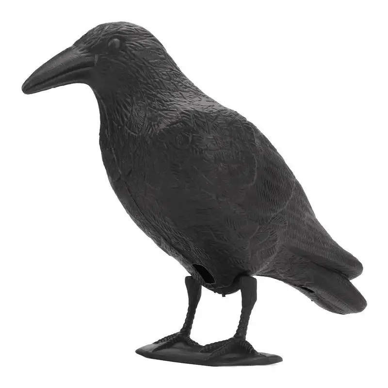 

Crow Decoy Fake Black Crow Decoys Simulation Crow Statue Hunting Bait Decoys Tool For Outdoor Garden Decoration