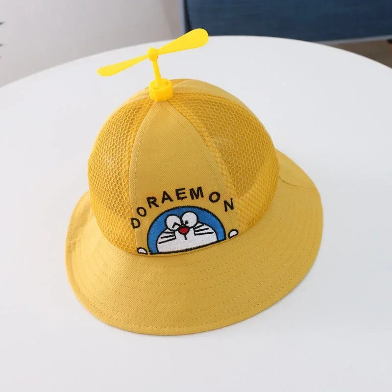Doraemon Bucket Hat Cute Cartoon Anime Beach Round Cap Full Fabric