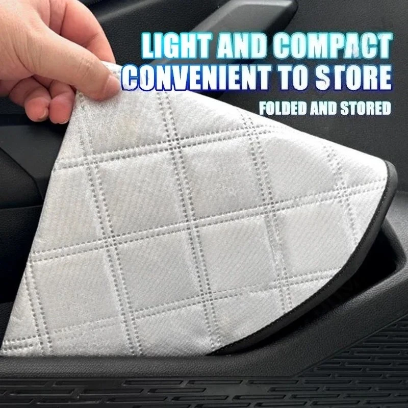 42CM Universal Car Steering Wheel Sun Shade Cover UV Blocking