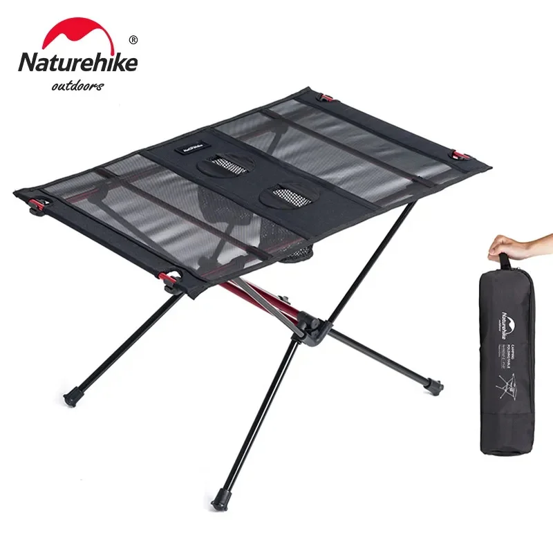 Campingtafel inklapbaar met 4 zitjes staal en aluminium Campingtafel inklapbaar met 4 zitjes staal en aluminium