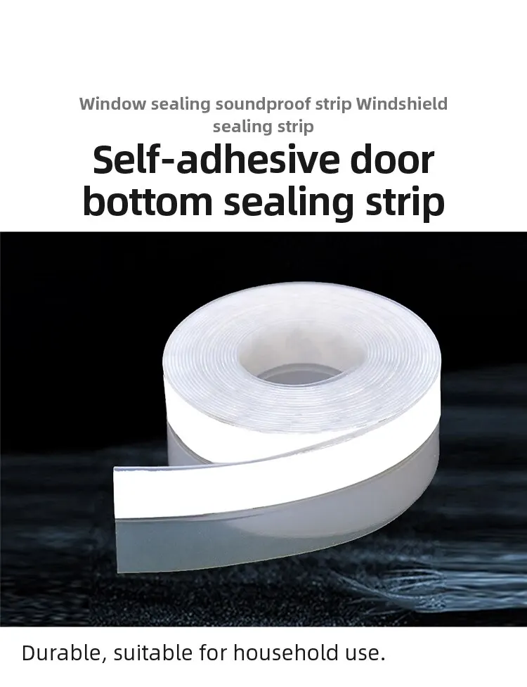 S740d0c5495494dceadfa28bda44a14dbA 5m, Door And Window Seal Rubber Door Seam Soundproof And Windproof Sticker Self Adhesive Door Windscreen Sealing Tape Mallzona