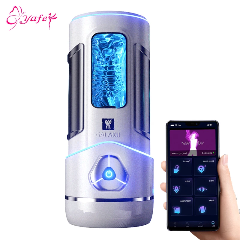 Automatic Male Masturbator Bluetooth Oral Vibrating Sex Cup_voghion.com