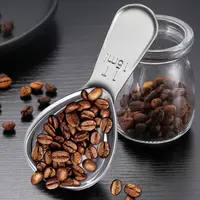 1pc Stainless Steel Coffee Measuring Spoon 2 Tablespoon Coffee Scoop Short Handle Measuring Spoon for Ground Coffee Tea Sugar 6