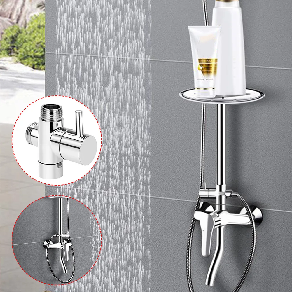3 way Water Separator Shower Tee Adapter Adjustable Shower Head Diverter Valve Bathroom Accessories Replacement Part diverter valve,shower head diverter valve