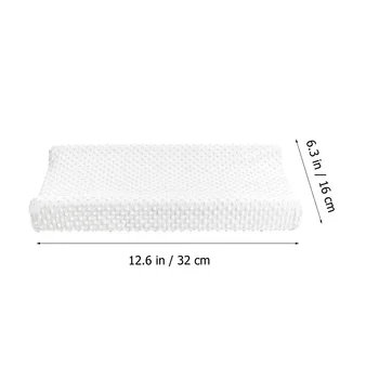 2Pcs Changing Pads Cover for Baby Polyester Changing Table Covers Infant Toddler Bedding Set Soft Comfortable White Gray Durable 1
