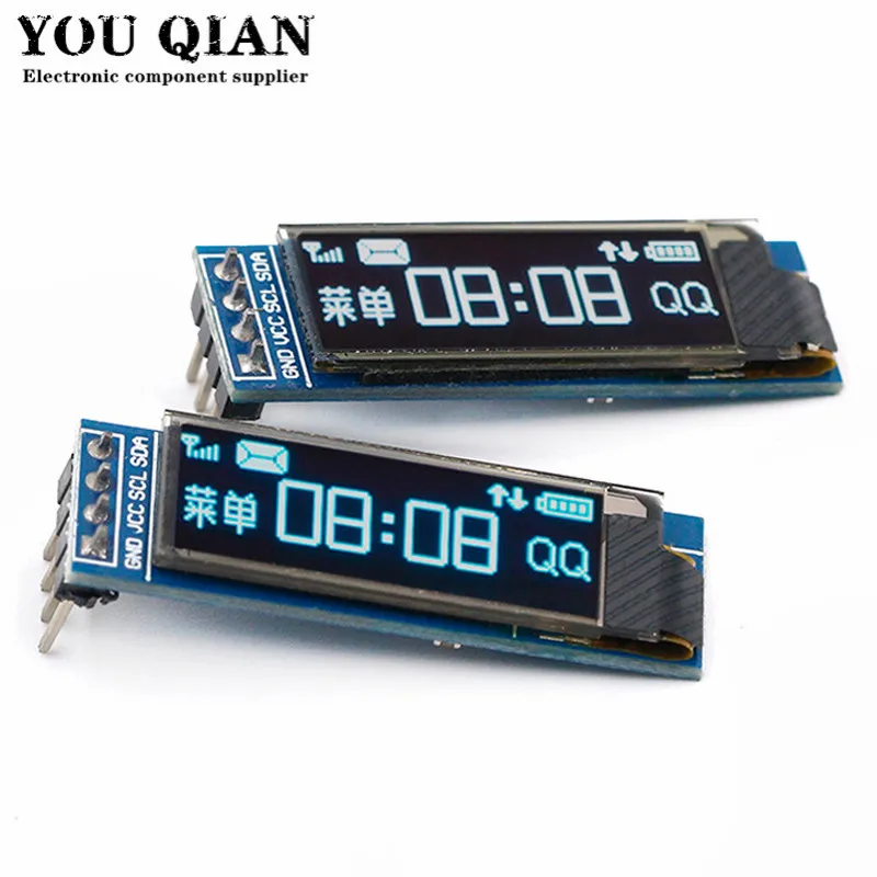 0.91 inch OLED Module White/Blue OLED 128X32 OLED LCD LED Display ...