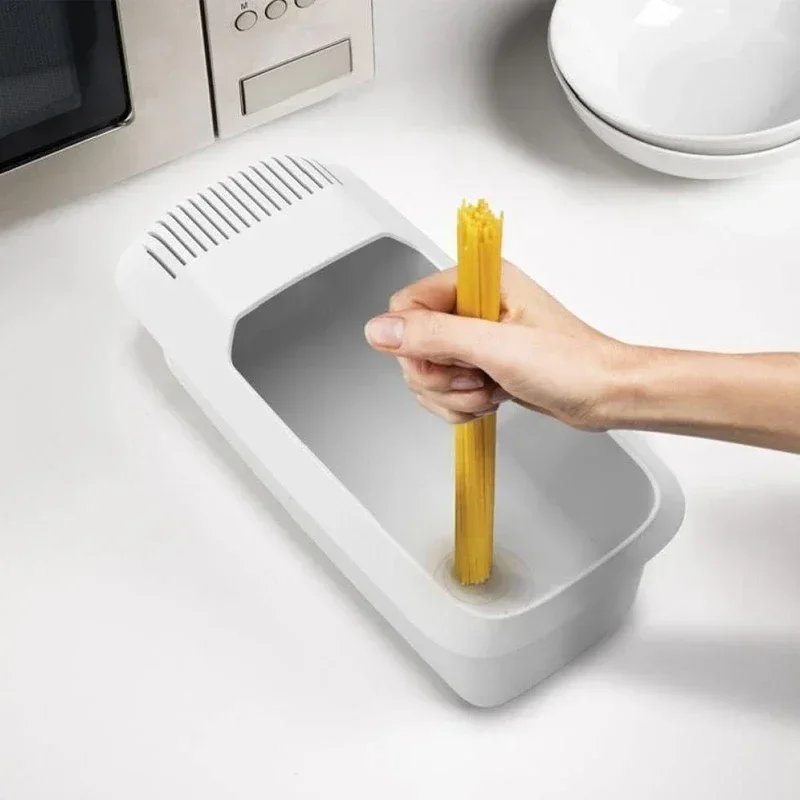 1pc Microwave Pasta Cooker Microwaveable Pasta Cooker Spaghetti For Cook Fast Vegetable Steamer Dishwasher BPA Free