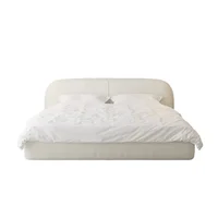 Tête de lit simple blanche en tissu, style français, chambre à coucher, design moderne, accessoires de maison 6