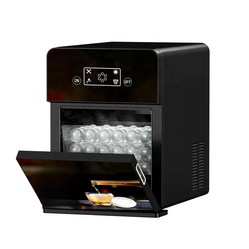 Counter Top Home Sphere Ice Machine Crystal Ice Ball 4Pcs Per Cycle 160Pcs and 10Kgs Per Day for Cocktails Drinks Whiskey 4