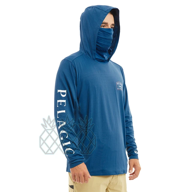 Pelagic Performance Fishing Clothing With Face Mask Fishing Hoodie