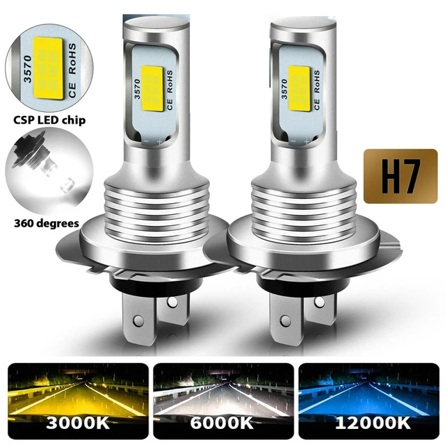Faro LED Canbus para coche, Luz antiniebla con CHIP CSP, 20000LM, 4300K, 8000K, HB3, HB4, 3000, 9005, 9006, H3, H1, H8, H4, H11, H9