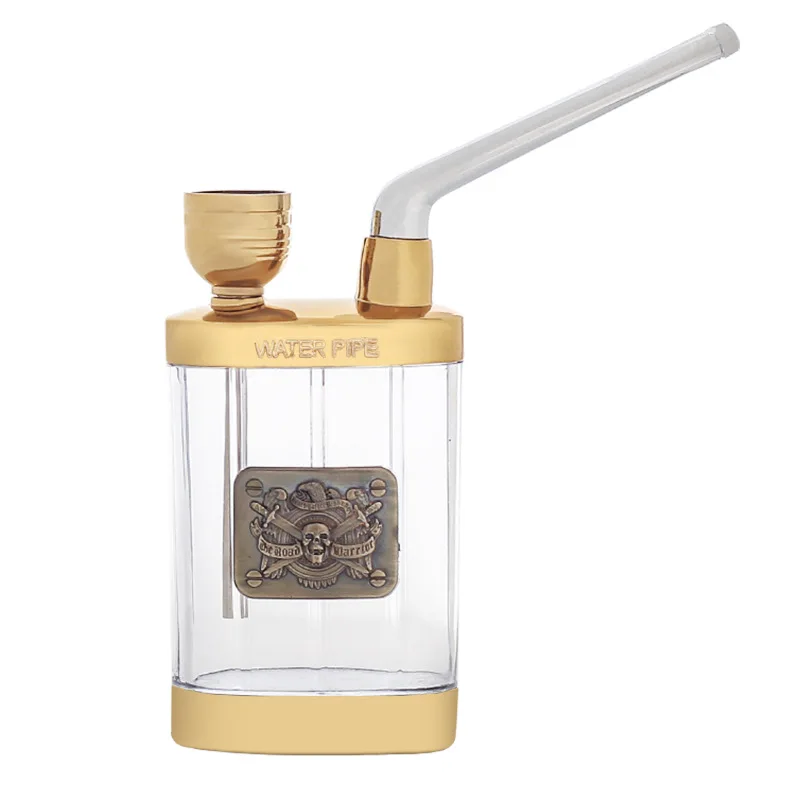 Water Pipe Portable Mini Hookah Shisha Cigartette Smoking Pipes Men Gift Health Care Plastic Tube Filter