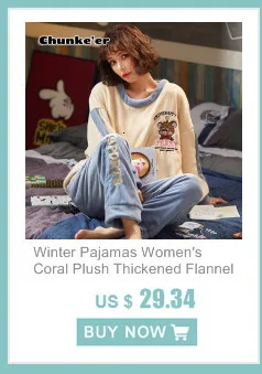 Pajamas women's winter flannel three-layer cotton and plush thickened warm cotton jacket cotton jacket suit home clothes womens pyjama sets