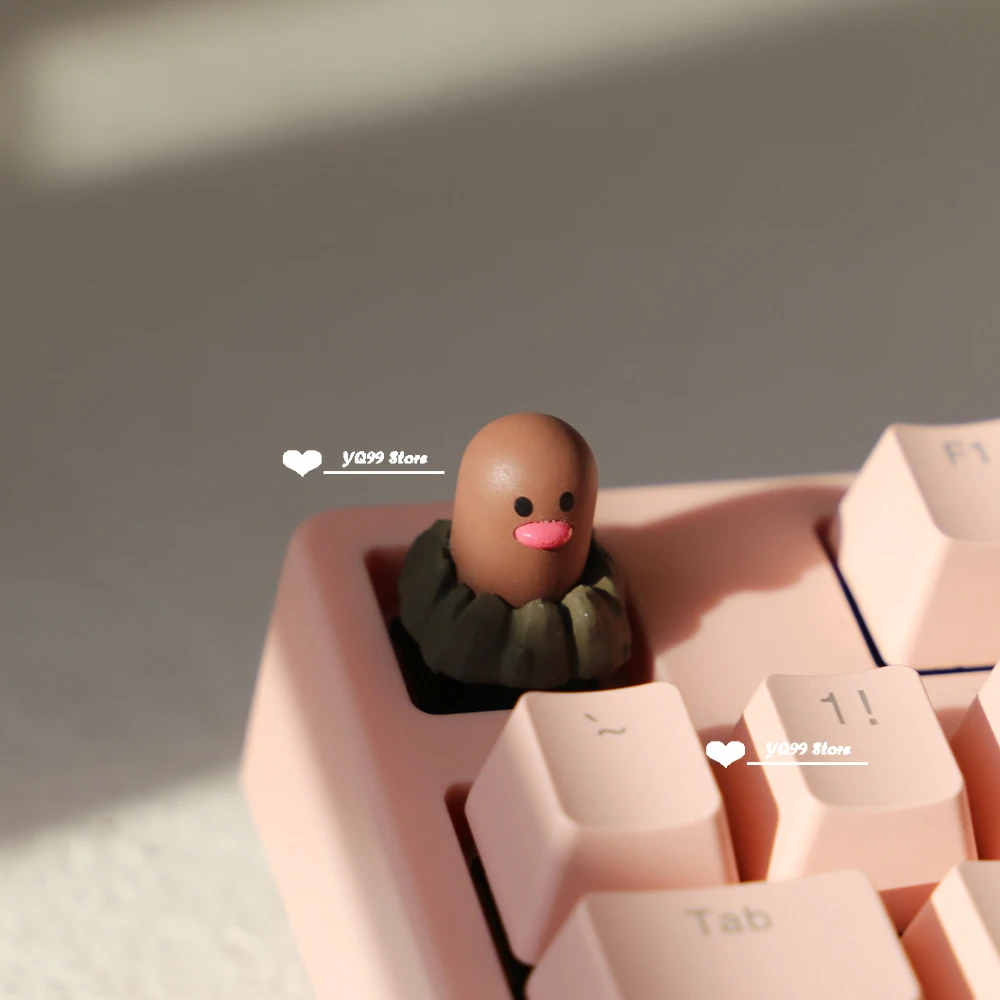 Personalizado Little Pumpkin Backlit Keycaps Cartoon Stereo Keycap Cherry mx Teclado Mecânico Cap Adequado para Jogo Esc Keycap - Imagem 4