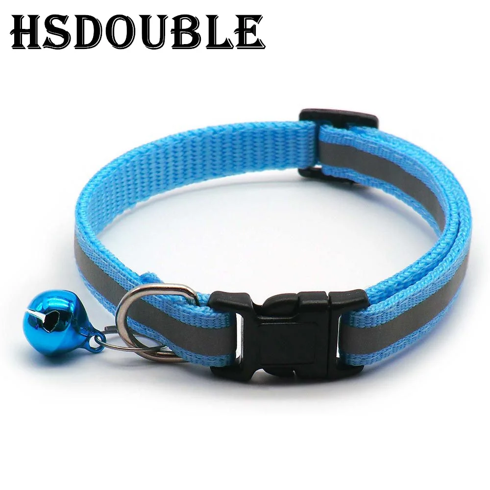 2Pcs/Pack 12 Colors Reflective Adjustable Cats And Small Dogs Collars thumbnail 11