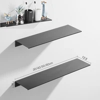 30/40/50CM Bathroom Shelf Aluminum Floating Shelves for Wall Mounted Shower Organiser Kitchen Storage Rack Bathroom Accessories 1