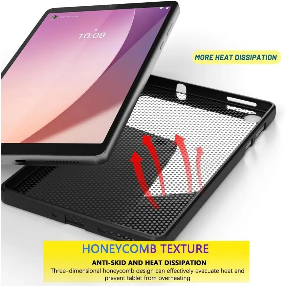 Custodia In Similpelle Liscia Nera Per Lenovo Tab M10 Plus Gen 3 - Foto 7