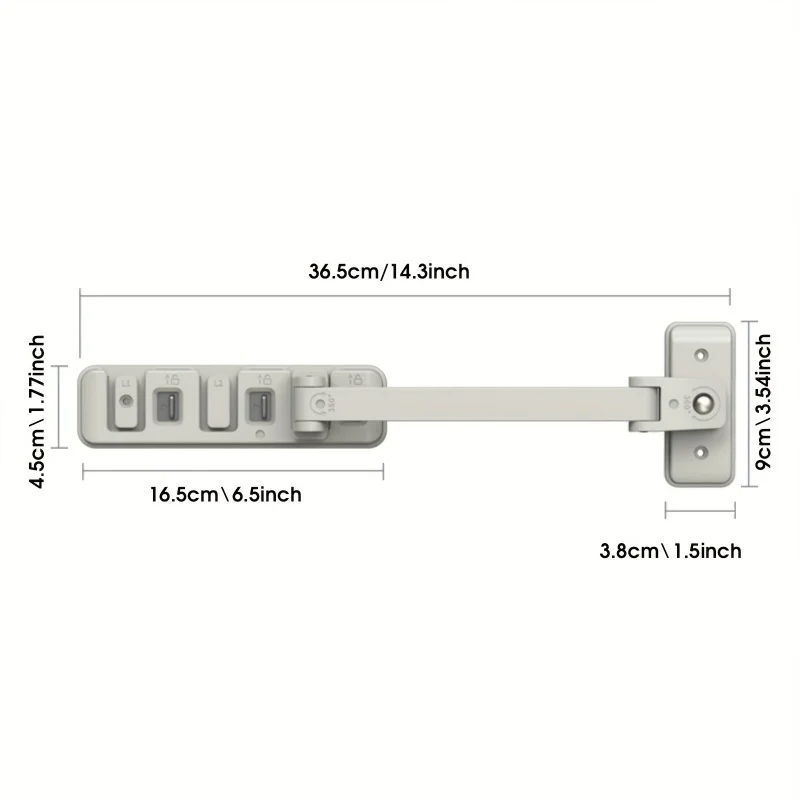 Childproof Window Lock Anti-Fall Guard for Sliding Windows/Pets, ABS Tool-Free Installation, Durable Home Safety Protection