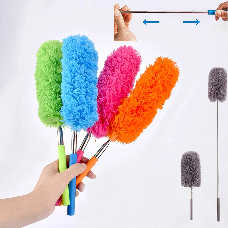 Microfiber Duster Brush Microfiber Dust Brush Telescopic Dust Brush Telescopic Dust Remover Microfiber Duster Brush Extendable Hand Dust Cleaner Anti Dusting Brush Home Air-condition Car Furniture Cleaning Tools