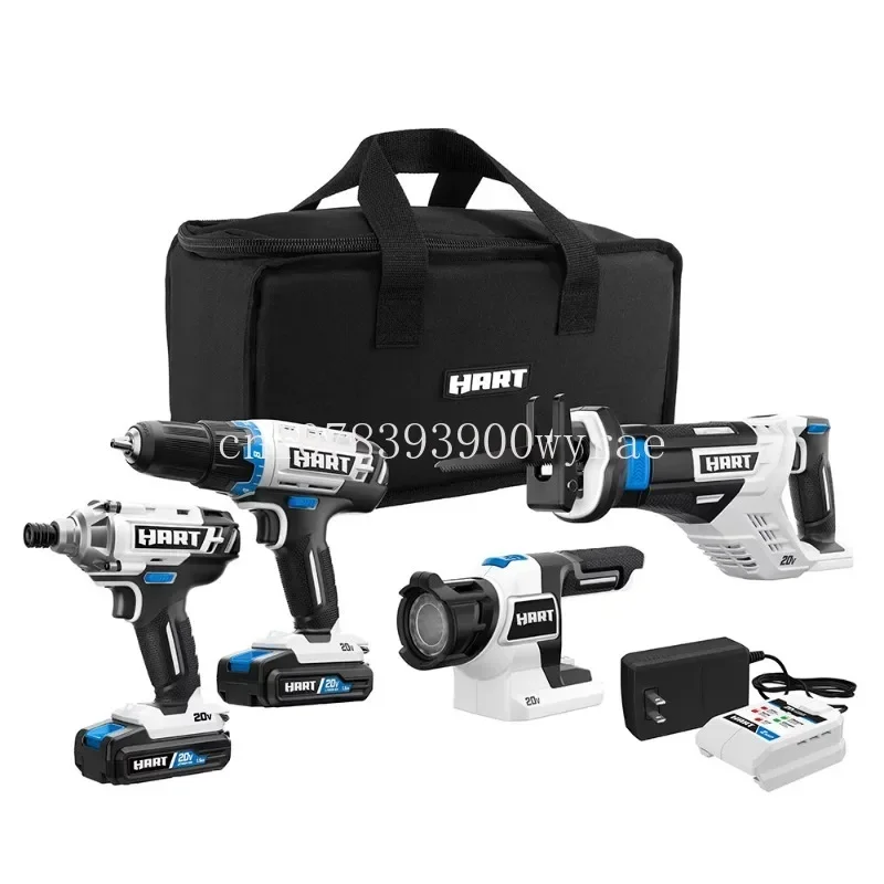 

1.5Ah Lithium-Ion Batteries and 16-inch Storage Bag Gardening Tools Set 20-Volt Cordless 4-Tool Combo Kit