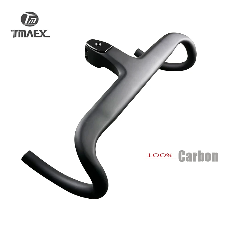 Carbon Road Handlebar New Type Integrated Handlebar T800 Integrated Carbon Handlebar Road 28.6mm UD Road Carbon Bicycle Spacer