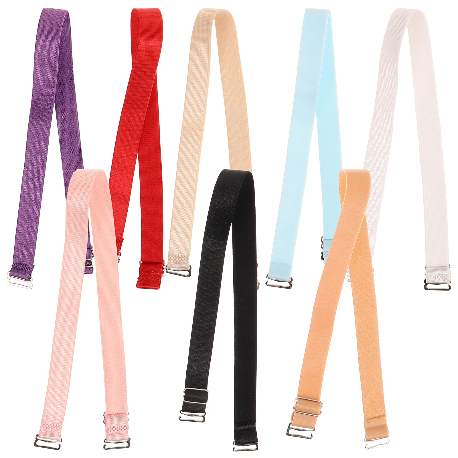 

8 Pcs Straps Replacement Shoulder High Elasticity Women Metal Anti-skid Adjustable