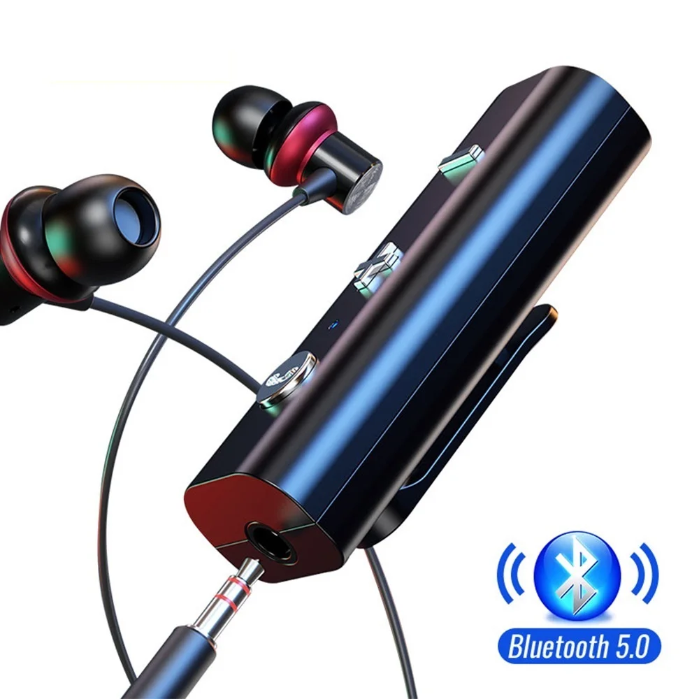 NEW Wireless Adapter Bluetooth 5.0 Receiver For 3.5mm Jack Earphone Aux Audio Music Transmitter Headphone |