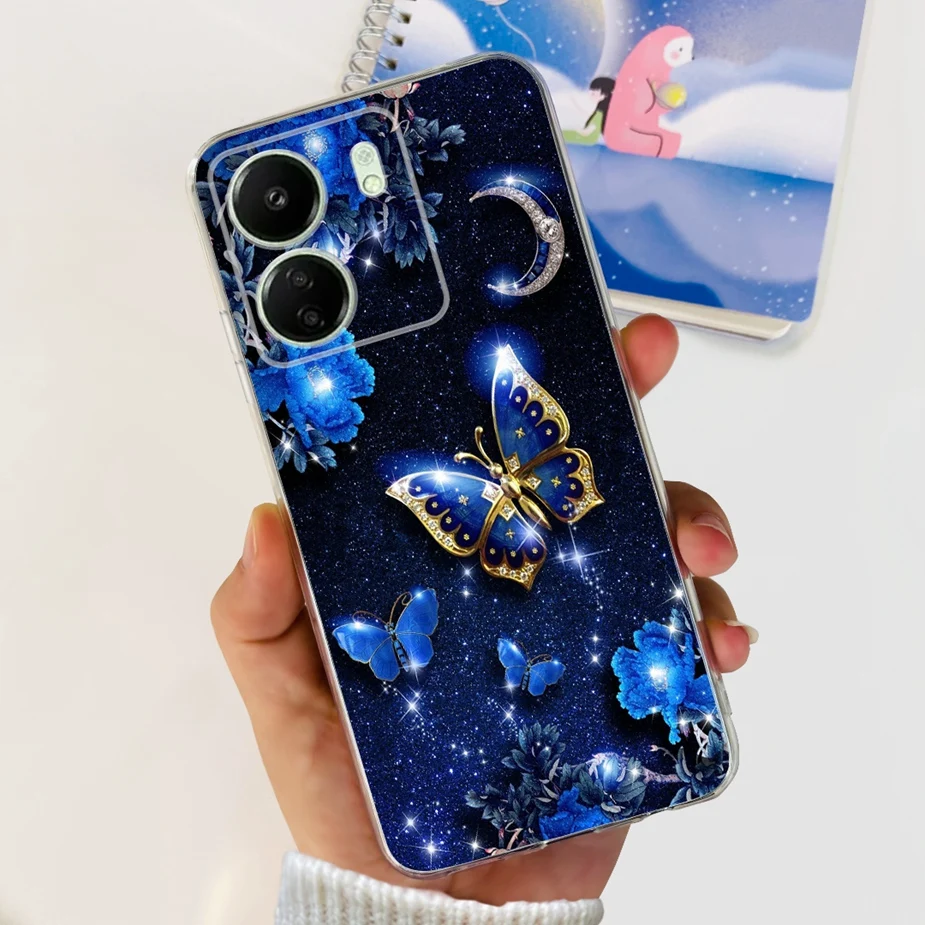 Fashionable Painted Soft TPU Phone Case with Bumper
