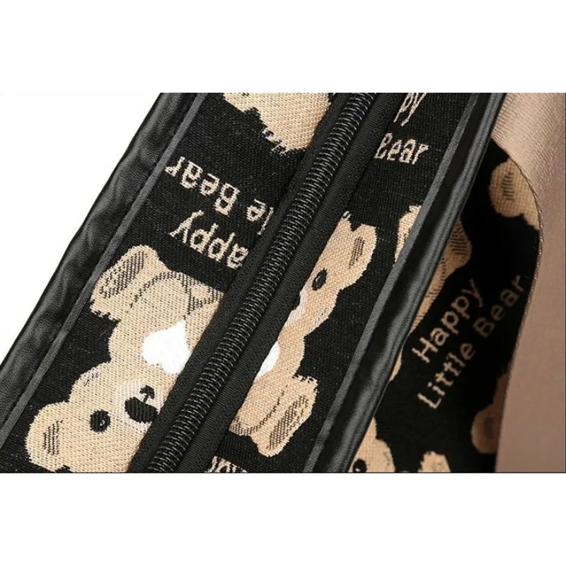 Рисунок 4 - Новинка 2024, Женская Холщовая Сумка с принтом медведя