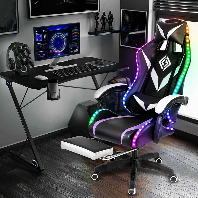 Sedia da gioco leggera RGB sedia da ufficio sedia da Computer