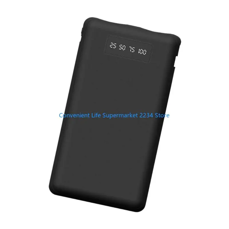 DIY 2x21700 배터리 전원 은행 케이스 무납땜 디자인 디지털 화면 내장