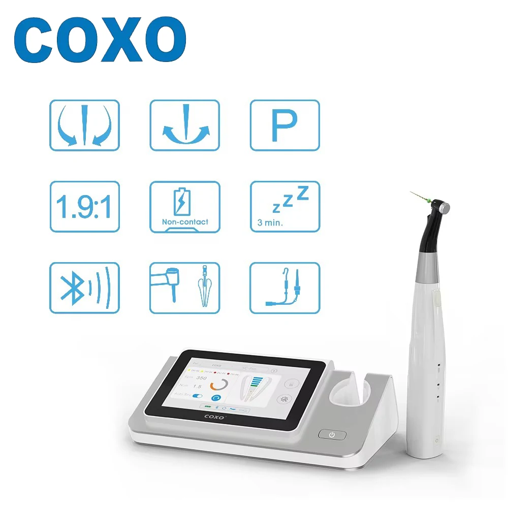 Motore endodontico COXO C-SMART-I PILOT con schermo touch grande e contrangolo per il trattamento del canale radicolare. - immagine 4