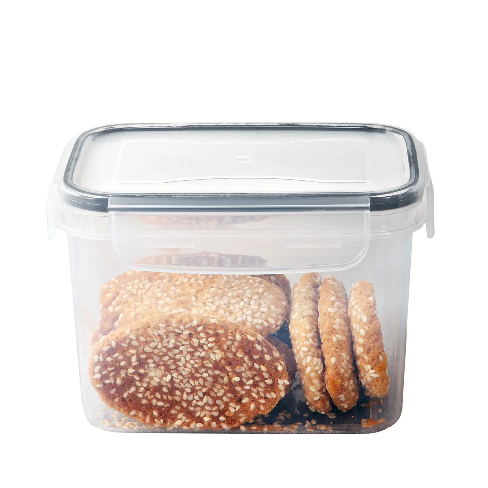 Caixa de armazenamento hermética de plástico com 10 adesivos e caneta, Food Containers Set, BPA Free, Cozinha, 7pcs