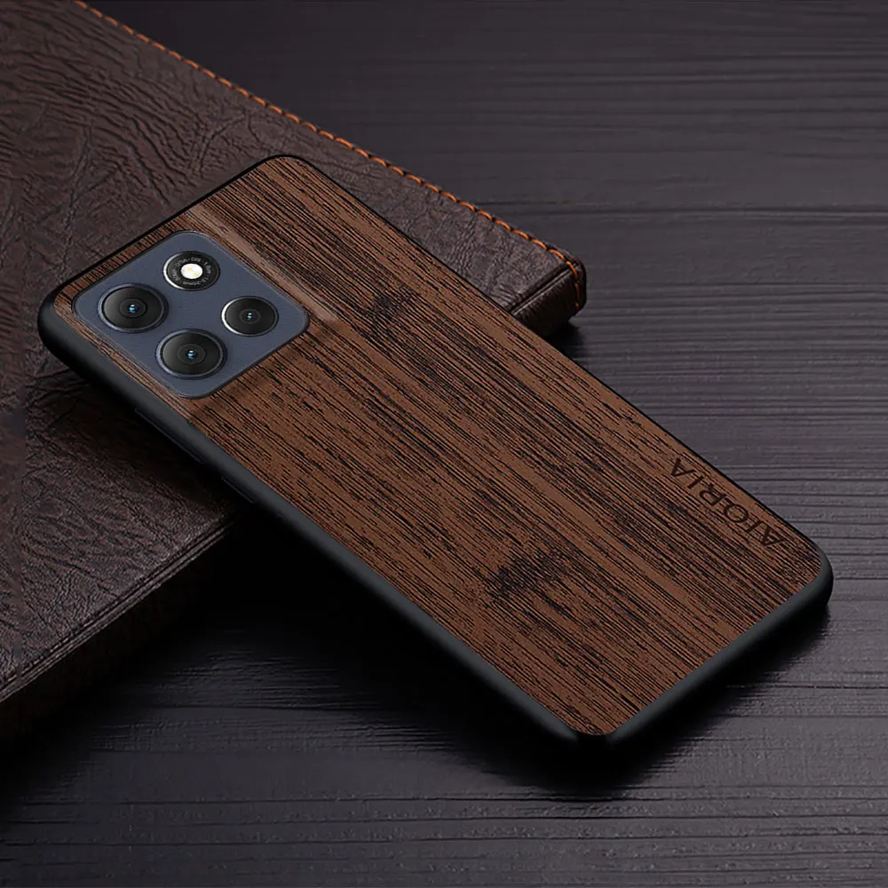 Luxury Bamboo Wood Pattern Leather Phone Case Cover - Premium Design for Motorola Moto G Series