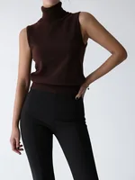 Bornladies Women's New Knit Sleeveless Turtleneck Tank Top Soft Fabric Trendy Slim Fit Solid Color Autumn Winter Fashion Camis - Image 4