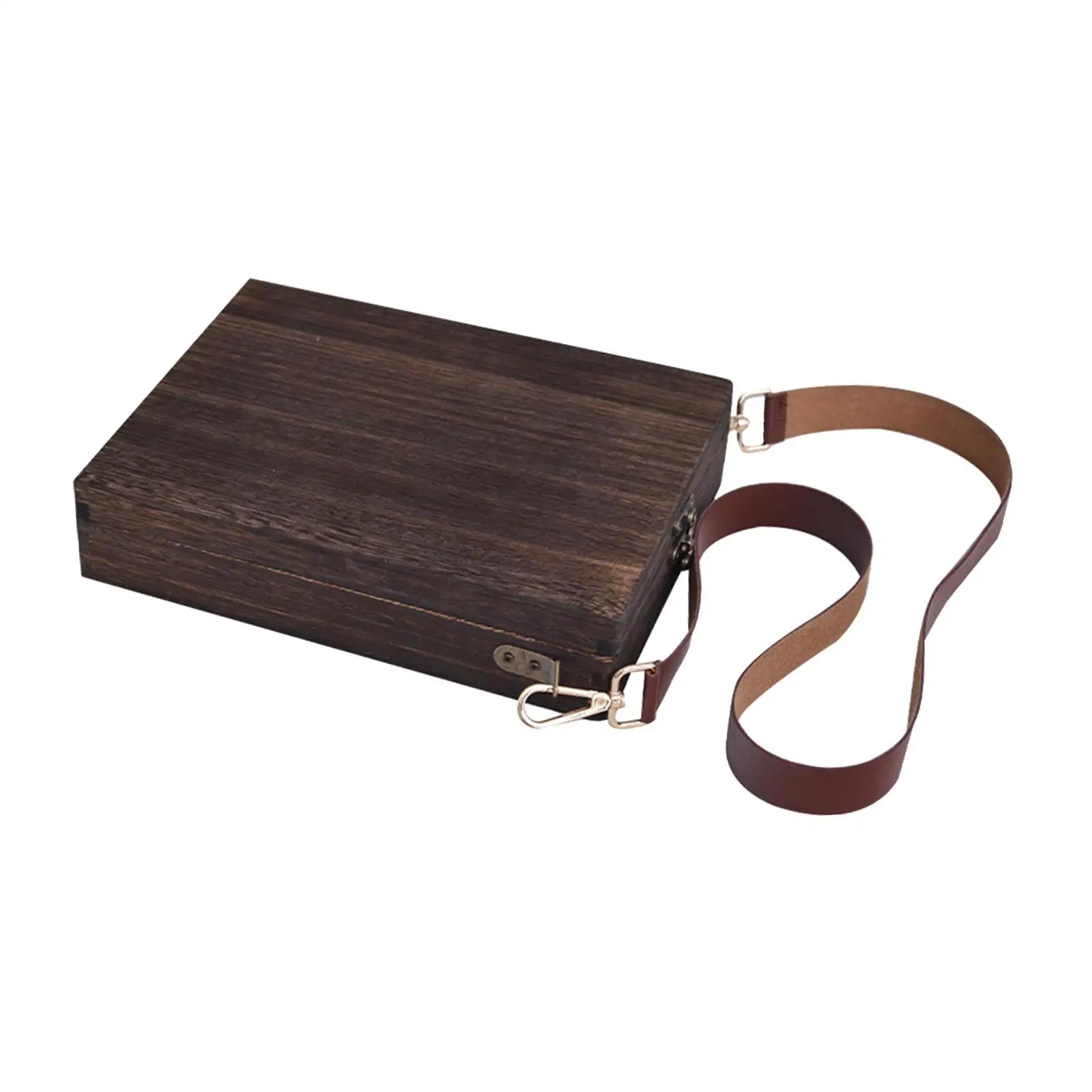 Writers Messenger Wood Box Wooden Box Writers Box Trend Shoulder Bag for Outdoor