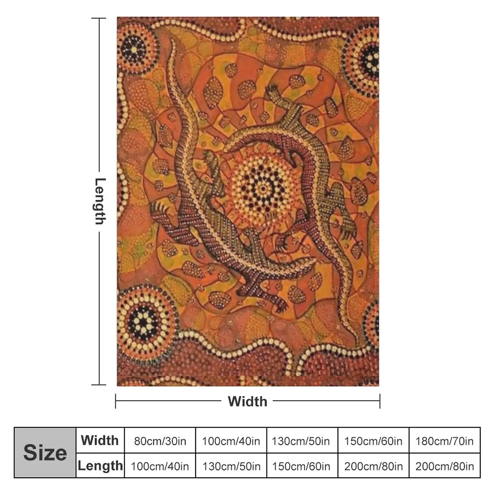 Goanna Dreaming Throw ���, �� ���� ���, ħ��� ��Ƽ�� ���