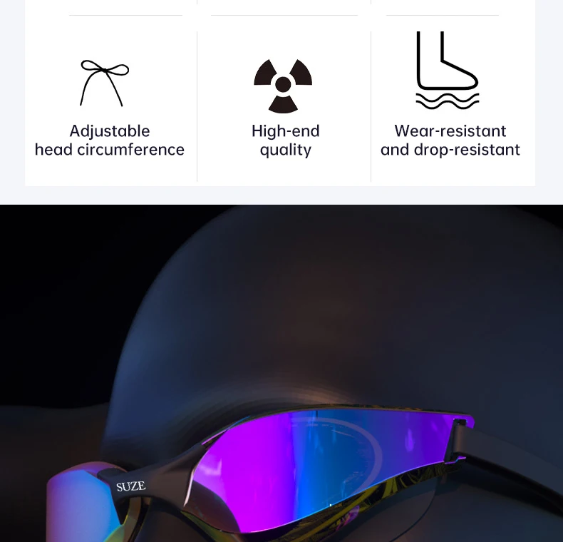 Nearsighted Swim Goggles Shortsighted Swimming Goggles No Leaking Anti Fog UV Protection for Adult Men Women Myopia Glasses