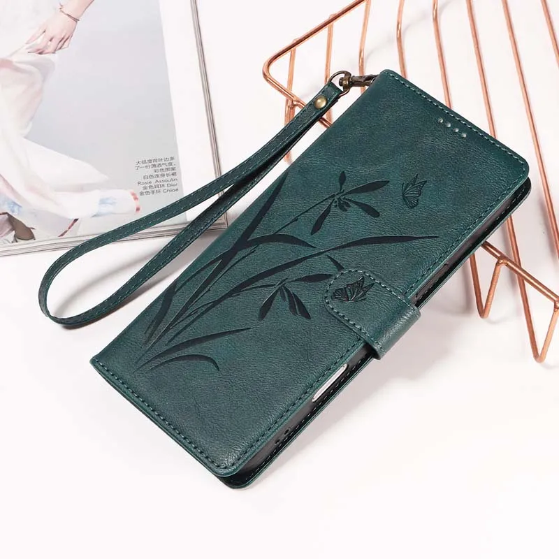 Elegant Leather Wallet Flip Phone Case with Card Holder