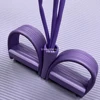 Multi Function Tension Rope Bands for Fitness Exercises Elastics Tape Home Resistance Bands 4 Tube Elastic Pedal Puller Training 6