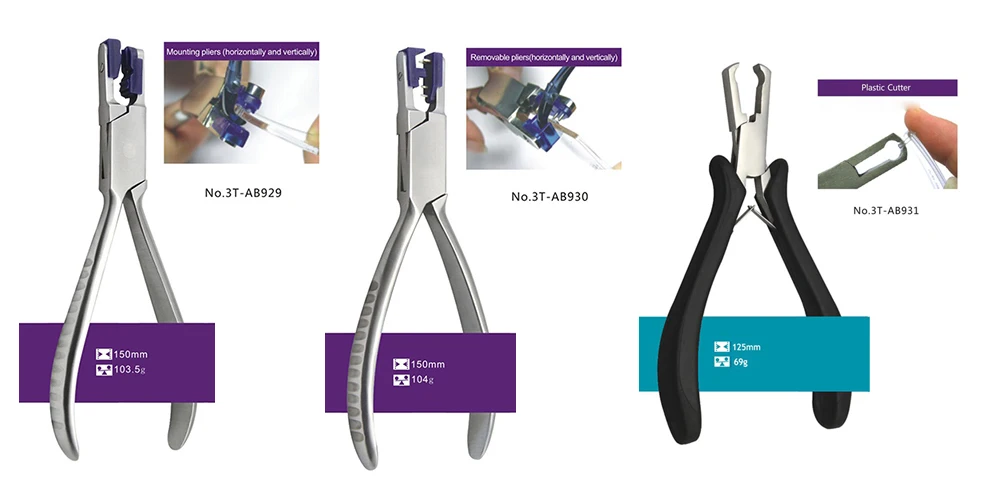 Horizontal Vertical Rimless Disassembly Pliers Set Silhousette Glasses Eyeglass Plier Tool Kit Optical Tools