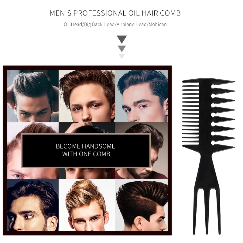 10pcs Barber Hairdressing Combs Multifunction Hair Detangler Comb Anti-static Haircare Hairstyling Set Stylist Accessories Tools 4