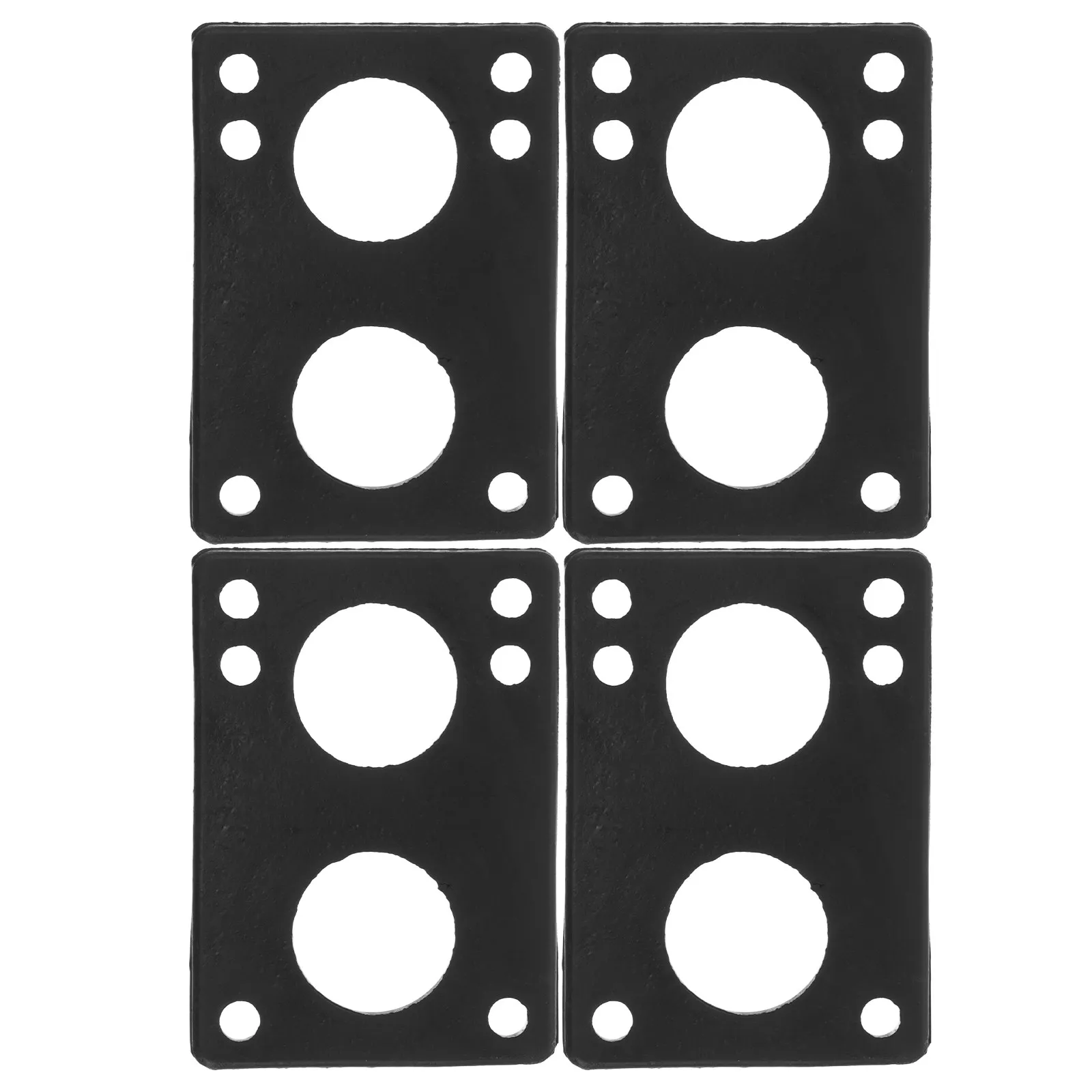 4Pcs 블랙 6Mm 고무 스케이트 보드 라이저 패드 충격 흡수 안티 휠 바이트 ..
