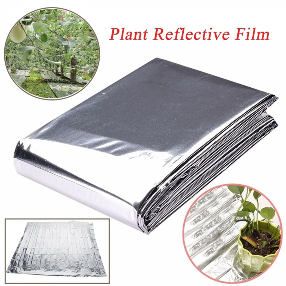 10/1PCS Silver Highly Reflective Mylar Film 210x120cm for Grow Tent Room Garden Greenhouse Farming Increase Plant Growth