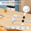 4 Pack Cord Organizer Holder, Strong Bonded Spring Desktop Cable Management, Rotatable Wire Holder Organizer for Home, Office 3
